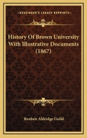 History of Brown University 1016955510 Book Cover