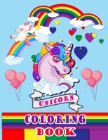 Unicorn coloring book: awesome unicorn coloring books for kids(ages 4 to 10)-children coloring book-50 unique design -large (8.5x11) 1708570527 Book Cover