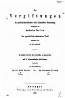 Die Vergiftungen in Gerichts�rztlicher Und Klinischer Beziehung 1143812484 Book Cover