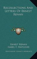 Recollections and Letters of Ernest Renan 1022097946 Book Cover