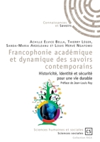 Francophonie académique et dynamique des savoirs contemporains (French Edition) 2753905932 Book Cover