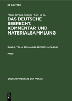 Seehandelsrecht [§ 474-905] 3111063690 Book Cover