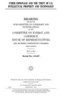 Cyber espionage and the theft of U.S. intellectual property and technology 1500850365 Book Cover