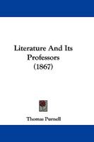 Literature and Its Professors 116604520X Book Cover