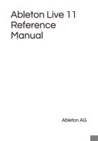 Ableton Live 11 Reference Manual B095LHNDFY Book Cover