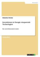 Investitionen in Energie einsparende Technologien 3640588754 Book Cover