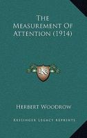 The Measurement Of Attention 1167194527 Book Cover