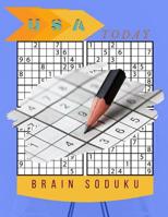 USA Today Brain Soduku: The Little Sodoko Book, Activity Book If you have to ask, it's too hard for you Puzzles, Keep calm and quiz the question 1079180834 Book Cover