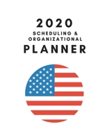 2020 USA Planner: Yearly Monthly and Daily Calendar Notebook for Scheduling and Organization (Glossy White) 1677527757 Book Cover