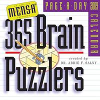 Mensa 365 Brain Puzzlers Page-A-Day Calendar 2009 (Original Page a Day Calendars) 0761148639 Book Cover