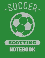 Soccer Scouting Notebook: 100 Page Soccer Notebook with Field Diagrams for Drawing Up Plays, Creating Drills, and Scouting 1661791956 Book Cover