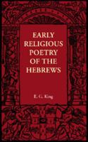 Early Religious Poetry of the Hebrews 1017167168 Book Cover