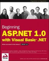 Beginning ASP.NET 1.0 with VB.NET 1861007337 Book Cover