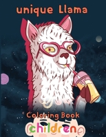 unique Llama Coloring Book Children: 8.5''x11''/Llama Coloring Book B09B2TPFFT Book Cover