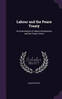 Labour and the Peace Treaty: An Examination of Labour Declarations and the Treaty Terms 135604316X Book Cover