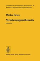 Versicherungsmathematik 3540022783 Book Cover