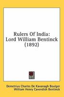 Lord William Bentinck 0548850801 Book Cover