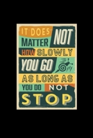It Does Not Matter How Slowly You Go Long As You Don't Stop - Journal For Self Exploration: A Motivational Notebook Gift For Yourself, Coworkers, Families, Friends, Relatives, Colleagues, Employees. A 1677121947 Book Cover