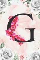 G: Cute Initial Monogram Letter A Gratitude and Daily Reflection Journal For Mindfulness and Productivity A 120 Day Daily Gratitude Journal with Marble Pattern with White Flower Framed Print 1661131832 Book Cover