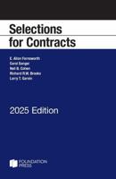 Selections for Contracts, 2025 Edition (Selected Statutes) B0FG9LDRB7 Book Cover