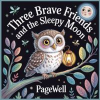 Three Brave Friends and the Sleepy Moon - Kids Story Book: A Magical Night Adventure with Luna, Miko & Pippa B0FXFG7PS2 Book Cover