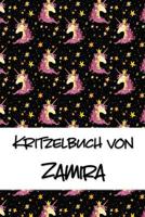 Kritzelbuch von Zamira: Kritzel- und Malbuch mit leeren Seiten für deinen personalisierten Vornamen 1078062188 Book Cover