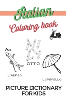 Learn Italian Coloring Book Picture Dictionary For Children B096TW9CLY Book Cover