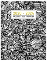 2020-2024: Kalender • Ziele • Organizer I Abstraktes Motiv I 60 Monate I Adressbuch I Wochenplaner & Notizen I Großes Format I Bucket List I Jahres- & ... I Bullet Planer Geschenk (German Edition) 1700179004 Book Cover
