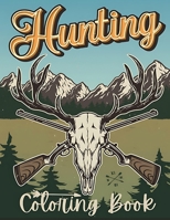 Hunting coloring book: Deer Hunting coloring book for everyone with deers and ducks illustrations funny hunting coloring book for mrn and adults ... cover - out door hunting coloring book - B08PM27MHW Book Cover