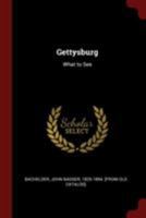 Gettysburg: What to See 1016082649 Book Cover