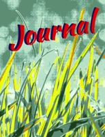 Journal: Personal Blank Notebook with Lines for Writing & Journaling, Grass-style Cover Design, 120 Pages, Size 7,44 x 9,69 Inches (vol. 2) 1698914245 Book Cover