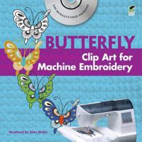 Chinese Butterfly Clip Art for Machine Embroidery 0486991121 Book Cover