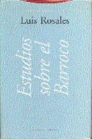 Obras Completas vol. 3: Estudios sobre el Barroco 8481641537 Book Cover