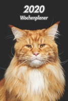 2020 Wochenplaner: Maine Coon - 107 Seiten, 15cm x 23cm ca. A5 - Taschenkalender - Terminplaner - Tagebuch - Terminkalender - Organizer f�r Katzenliebhaber 1671924401 Book Cover