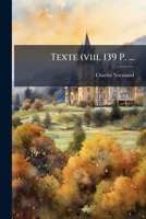 Texte (viii, 139 P. ... 1279161973 Book Cover