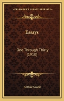 Essays: One Through Thirty 1436837898 Book Cover