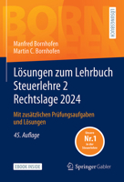 Lösungen zum Lehrbuch Steuerlehre 2 Rechtslage 2024: Mit zusätzlichen Prüfungsaufgaben und Lösungen (German Edition) 3658463333 Book Cover