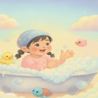 Reya’s magical bath time (Reya's Magical World) B0G7HX4GVD Book Cover