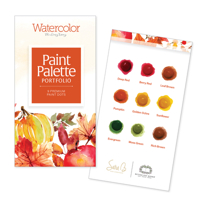 Watercolor the Easy Way Paint Palette Portfolio Autumn: 9 Premium Paint Dots 076437267X Book Cover