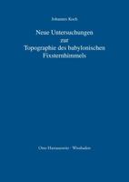 Neue Untersuchungen Zur Topographie Des Babylonischen Fixsternhimmels 3447029439 Book Cover