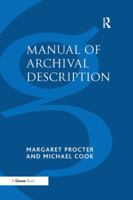 Manual of Archival Description 0566082586 Book Cover