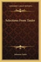Selections From Tauler 1425314473 Book Cover