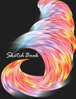 Sketch Book: Notebook for Drawing, Writing, Painting, Sketching or Doodling, 110 Pages, 8.5x11( Brushstroke Paint Wave Cover ) 1651142491 Book Cover