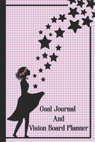Goal Journal and Vision Board Planner: Organize And Reach Your Objectives This Year Cute Pink Gingham Check 1691056502 Book Cover