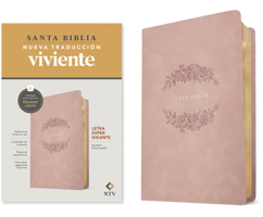 Biblia Letra Súper Gigante Ntv, Con Filament (Sentipiel, Rosado Pálido, Letra Roja) B0GQP96NMK Book Cover