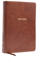 KJV, Foundation Study Bible, Large Print, Leathersoft, Brown, Red Letter, Comfort Print: Holy Bible, King James Version 0785260587 Book Cover