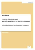 Quality Management Im Kreditgenossenschaftlichen Finanzverbund 3838601165 Book Cover
