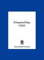 Kriegsanschlege (1542) 112063380X Book Cover
