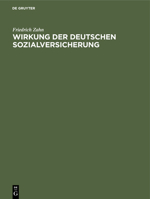 Wirkung der Deutschen Sozialversicherung 3112437918 Book Cover