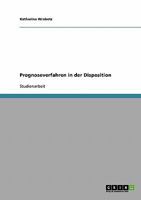 Prognoseverfahren in der Disposition 3640203062 Book Cover